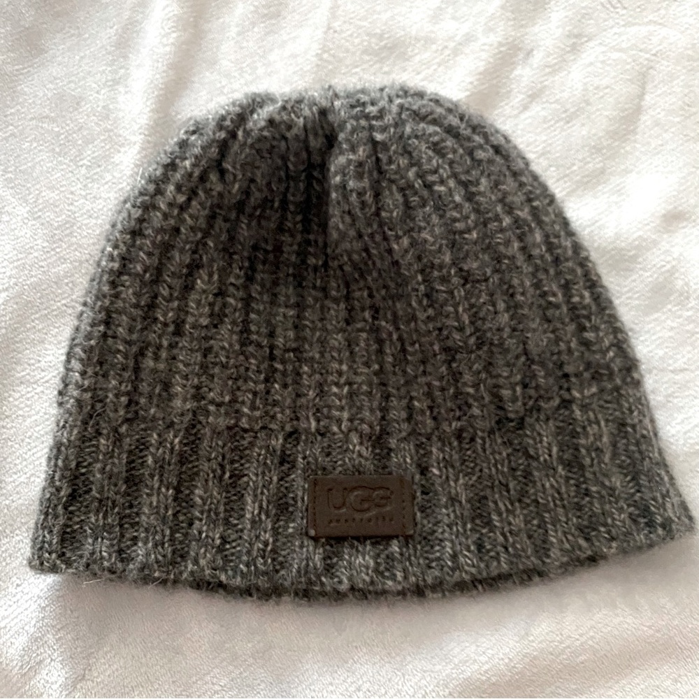 UGG rib-knit lambs wool beanie